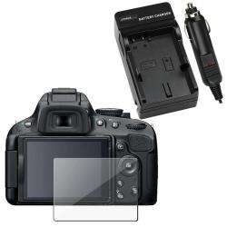 Charger Set/ Screen Protector for Nikon D5100  