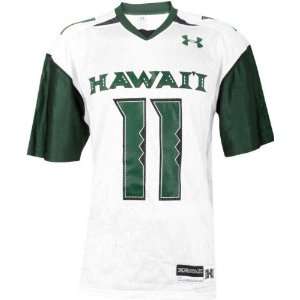  Hawaii Warriors  No. 11  White Under Armour Performance 