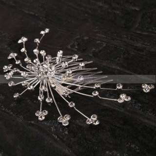 New Stylish Exquisite Rhinestone Alloy Hair Accessories Comb Pins 