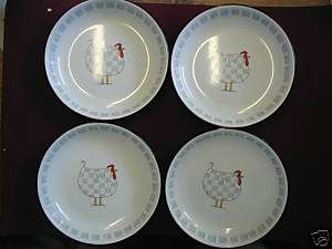 BLUE SKY ROOSTER 8 PASTA PLATES SET Lot(4)Nice NEW  