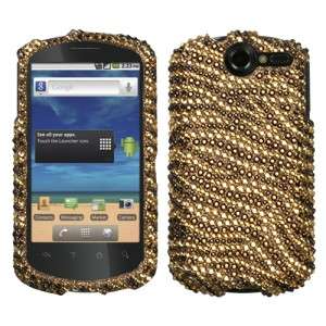 Tiger Crystal Diamond BLING Hard Phone Case Cover Huawei AT&T Impulse 