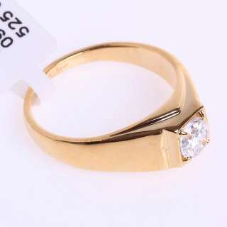 18k Yellow Gold Plated Crystal Ring  90384  