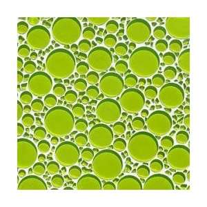  Green Glass Bubble Blend Mosaic Tile