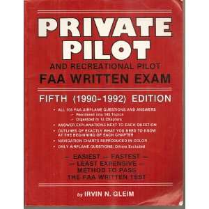  FAA Written exam Private Pilot Course. Fifth (1990 1992 