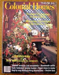   Of 3 COLONIAL HOMES Magazines February, April & December 1989  