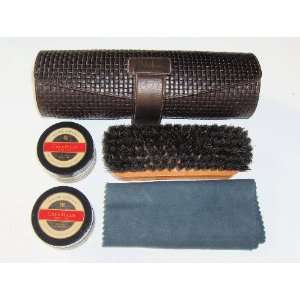  Colehaan Deluxe Shoe Shine Set in Leather Pouch
