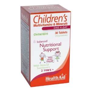 Health Aid Childrens MultiVitamin + Minerals   Chewable (Tutti fruity 