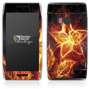  Design Skins for Nokia X7 00   Electro Flower Design Folie 