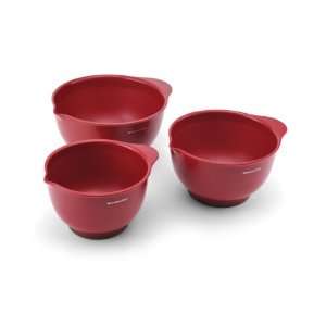  Kitchenaid Classic Mixing Bowls, Red, Set of 3 Kitchen 