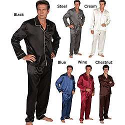 Mens Classic Satin Pajamas Set  
