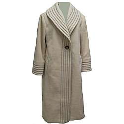 Komitor Plus Size Long Fleece Coat  