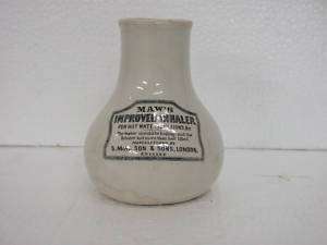 Vintage Ceramic Maws Improved Inhaler Bottle  England  