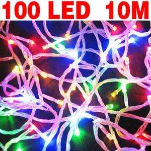 Multi Color 10M 100 LEDs Christmas String Fairy Lights  