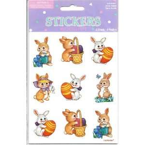  Easter Bunnies and Eggs Acid Free Scrapbooking Stickers 