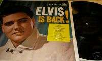 ELVIS PRESLEY  IS BACK  UK STEREO  REISSUE LP      K@@L  