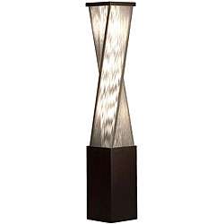 Nova Lighting Torque Brown Wood Accent Floor Lamp  