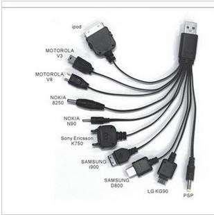   10 in 1 connectors Universal USB Data Charger Charging Cables 8s