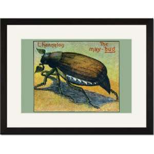   Framed/Matted Print 17x23, The May Bug Lhanneton