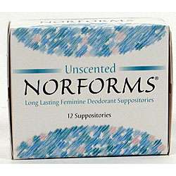 Norforms 12 pack Feminine Deodorant Suppositories (Set of 4 