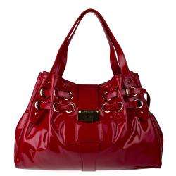 Jimmy Choo Red Patent Leather Shopper Bag  