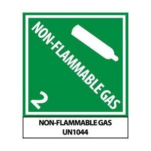 UN6 to 1044AL   DOT ShippingLabels, Non Flammable Gas, 4 3/4 X 4 