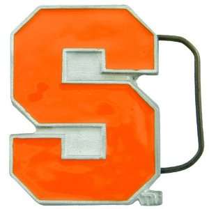  NCAA Syracuse Orange Pewter Team Logo Belt Buckle Sports 
