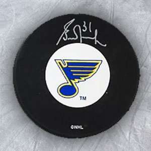 GRANT FUHR St Louis Blues SIGNED Hockey Puck