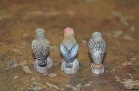 FINE PORCELAIN HAND PAINTED THE PARROT FIGURINES  