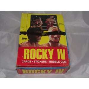  Rocky 4 Vintage (1985) Full Trading Card Box 36 Wax Packs 