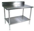 New Commercial Kitchen Stainless Steel Work Table 30 x 60 with 5