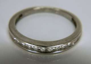   Diamond ENGAGEMENT ring & Wedding band set 14K White Gold 5.37g Size 6