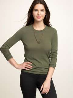   lightweight knit crewneck sweater. Slim Silhouette, hits at hips