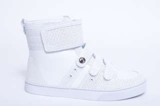 NEW MENS RADII 420 WHITE PATENT LEATHER VELCRO HIGH TOP SNEAKERS SHOES 