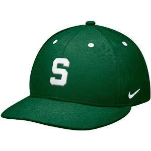 Nike Michigan State Spartans Green Baseball Authentic 643 Fitted Hat 