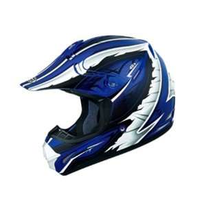  GMAX GM46X Graphic Full Face Helmet Large  Blue 