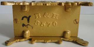 Bradley & Hubbard Letter Holder Ornate Brass #3570  