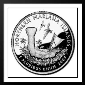  Northern Mariana Islands State Quarter 25x25 Framed and 