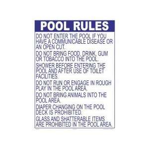  Wisconsin Pool Rules Sign 2050Wa1824E