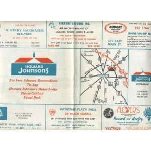  Howard Johnsons Lexington Kentucky Placemat Directory 