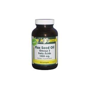 Organic Flax Seed Oil 1000 mg   90 softgels., (Lifetime 