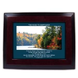  The Road To Happiness   7X5 Framed Success Inspirational 