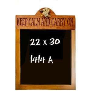   Calm and Carry On Restaurant and Kitchen chalkboard
