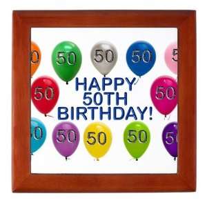  Happy 50th Birthday 50th birthday Keepsake Box by 