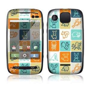 Animal Squares Decorative Skin Decal Sticker for Motorola Citrus Cell 