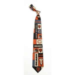  Eagles Wings Chicago Bears NFL Plaid Poly Mens Tie 