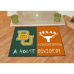 NCAA Baylor Bears / Texas Longhorns Rivalry Fans Floor Rug 