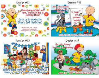 Caillou ~ Birthday Party Ticket Invitations, Supplies, and Favors 