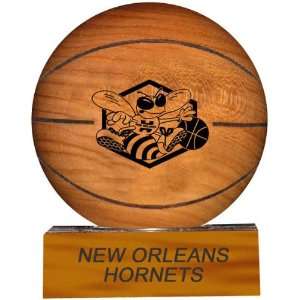 com New Orleans Hornets NBA Laser Engraved Solid Hard Wood Basketball 