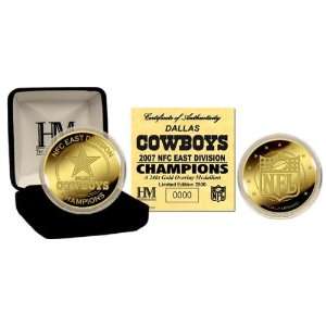 Dallas Cowboys 24KT Gold 2007 NFC East Division Champs Coin  