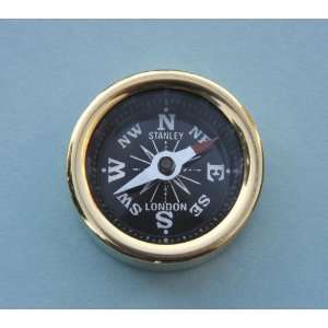  Solid Brass Plain Smooth Pocket Compass